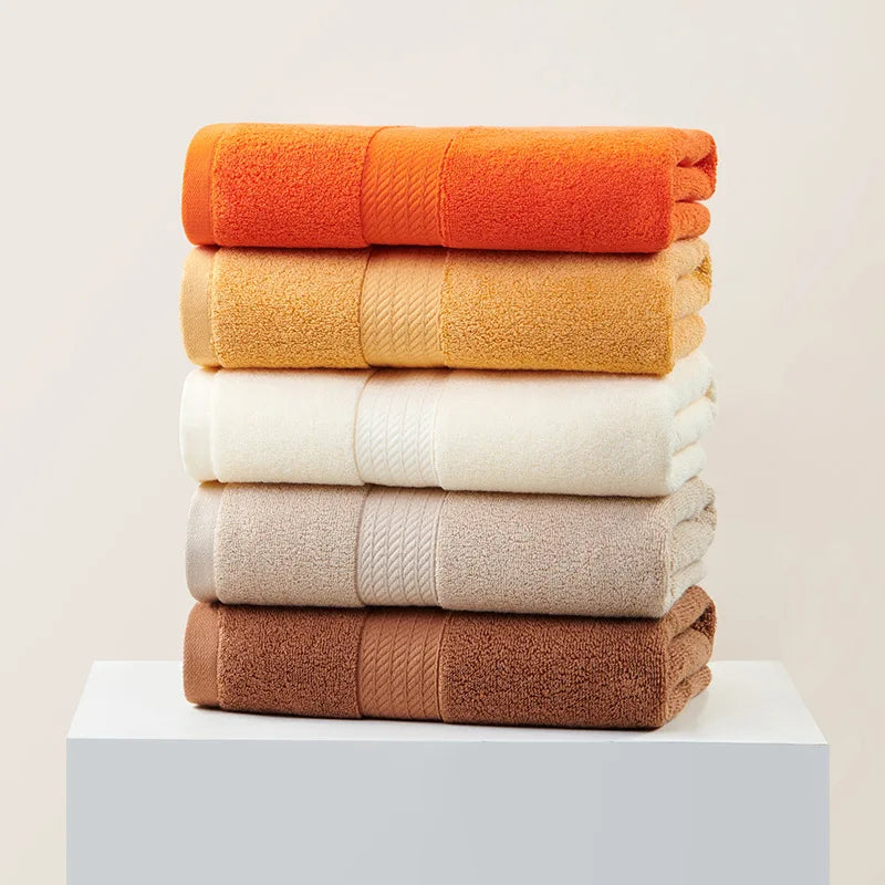100% COTTON ADULT FACE TOWEL BATHROOM CHILDREN'S SMALL BATH TOWEL SOFT ELONGATED SPORTS GYM SWEAT TOWEL LARGE TOWEL 50X100CM