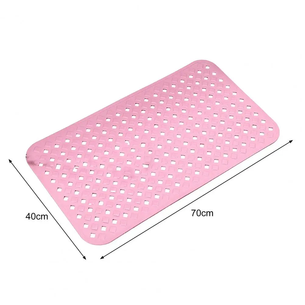 Hollow Drainage Design Bath Mat Rug Anti-Slip Bathroom Shower Mat with Comfortable Cushioning Shower Floor Grip Pad