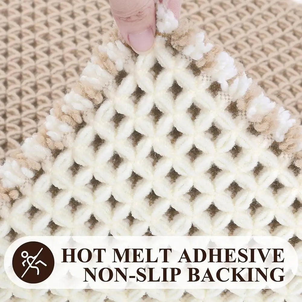 Thick Soft Bathroom Rugs Set 3 Piece Non Slip Absorbent Waffle Floor Mats Shower and Home Decor
